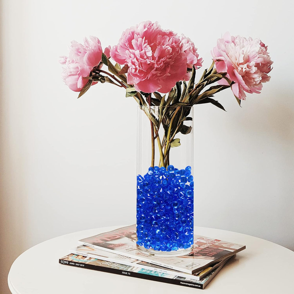 Super Z Outlet Acrylic Color Faux Round Diamond Crystals Treasure Gems for Table Scatters, Vase