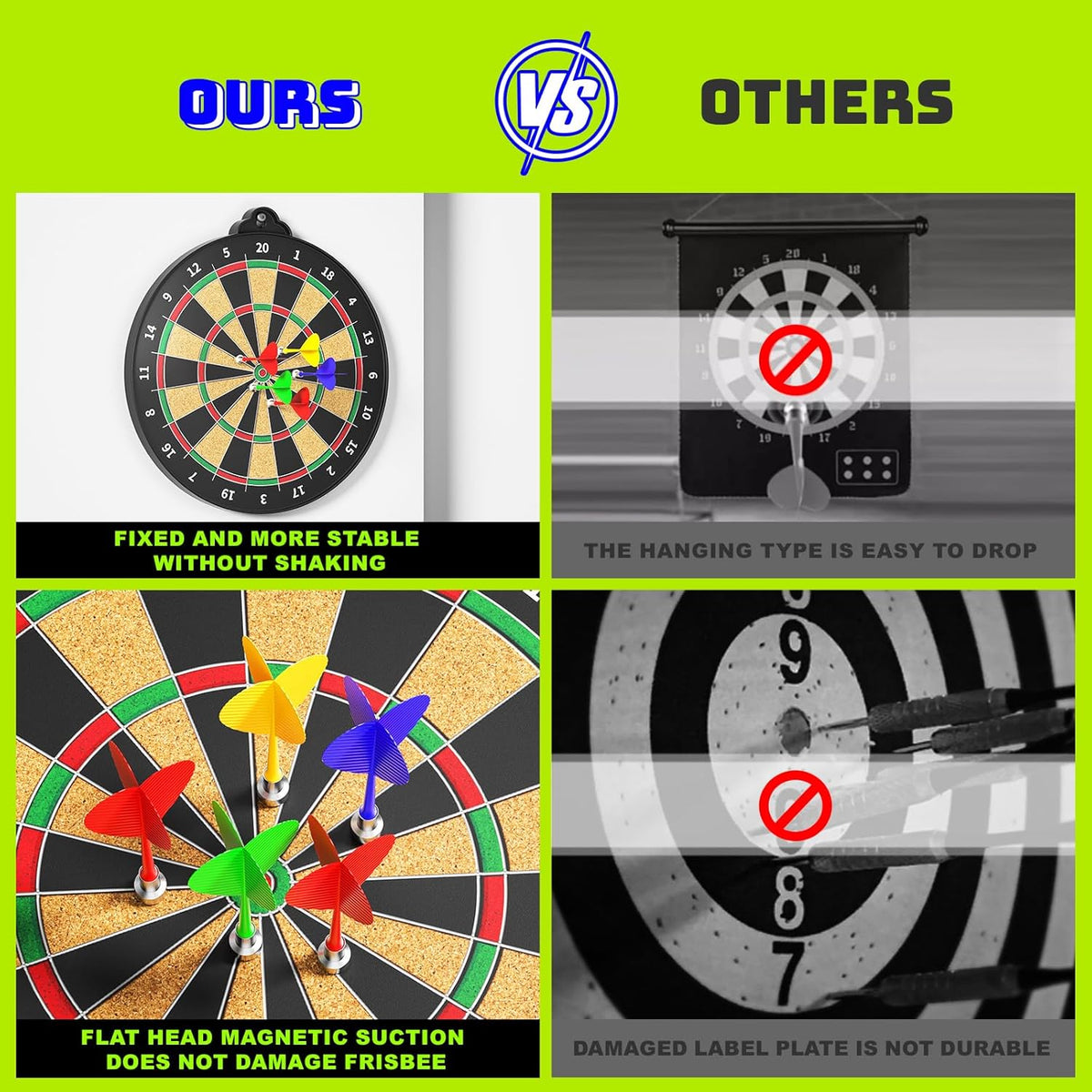 Magnetic Dart Board for Kids Indoor Outdoor Kids Games and Party Games, Christmas Birthday Gifts