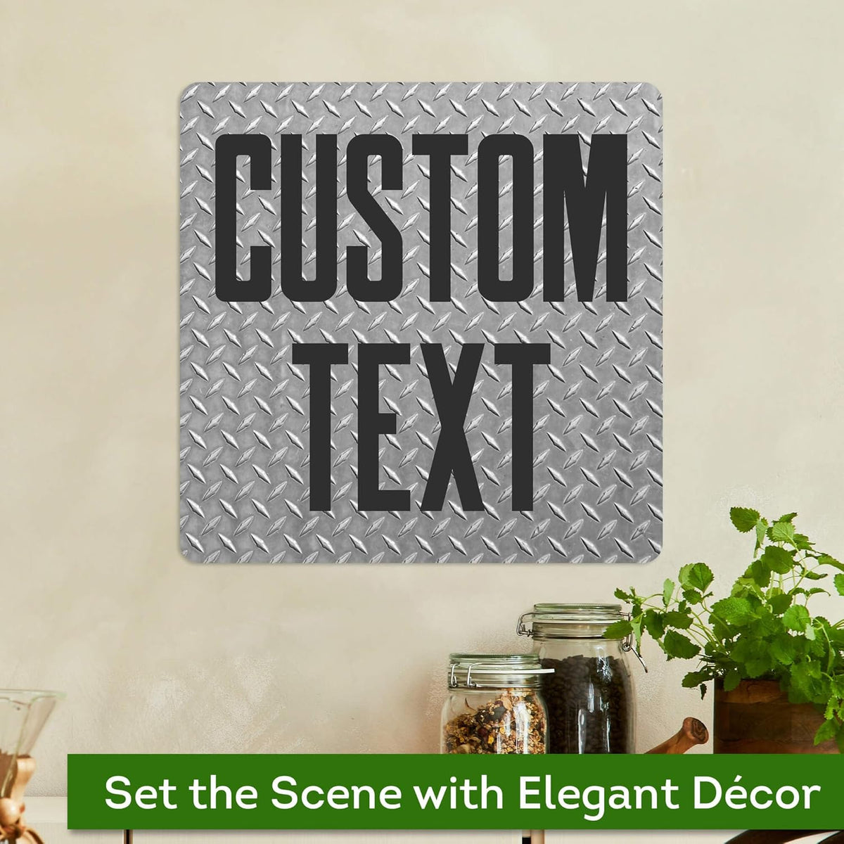 Custom Sign, Custom Street Sign, 11 Font Colors, 13 Font Styles, 4 Hole Options, 22 Sizes, 12x12