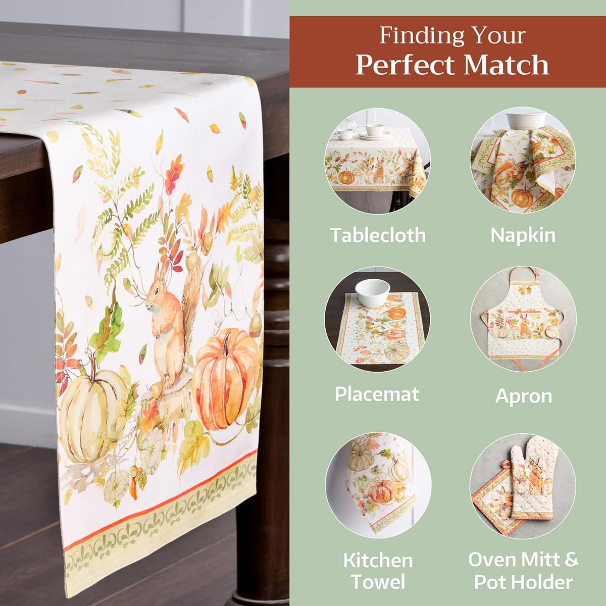Maison d' Hermine Table Runner 100% Cotton Double Layer Table Runners 108 inches Long Decorative
