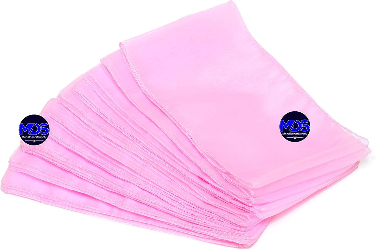 MDS Pack of 300 PCS Organza Chair Sashes Wider Dining Chair Bows Ribbon Tie Back for Wedding Party