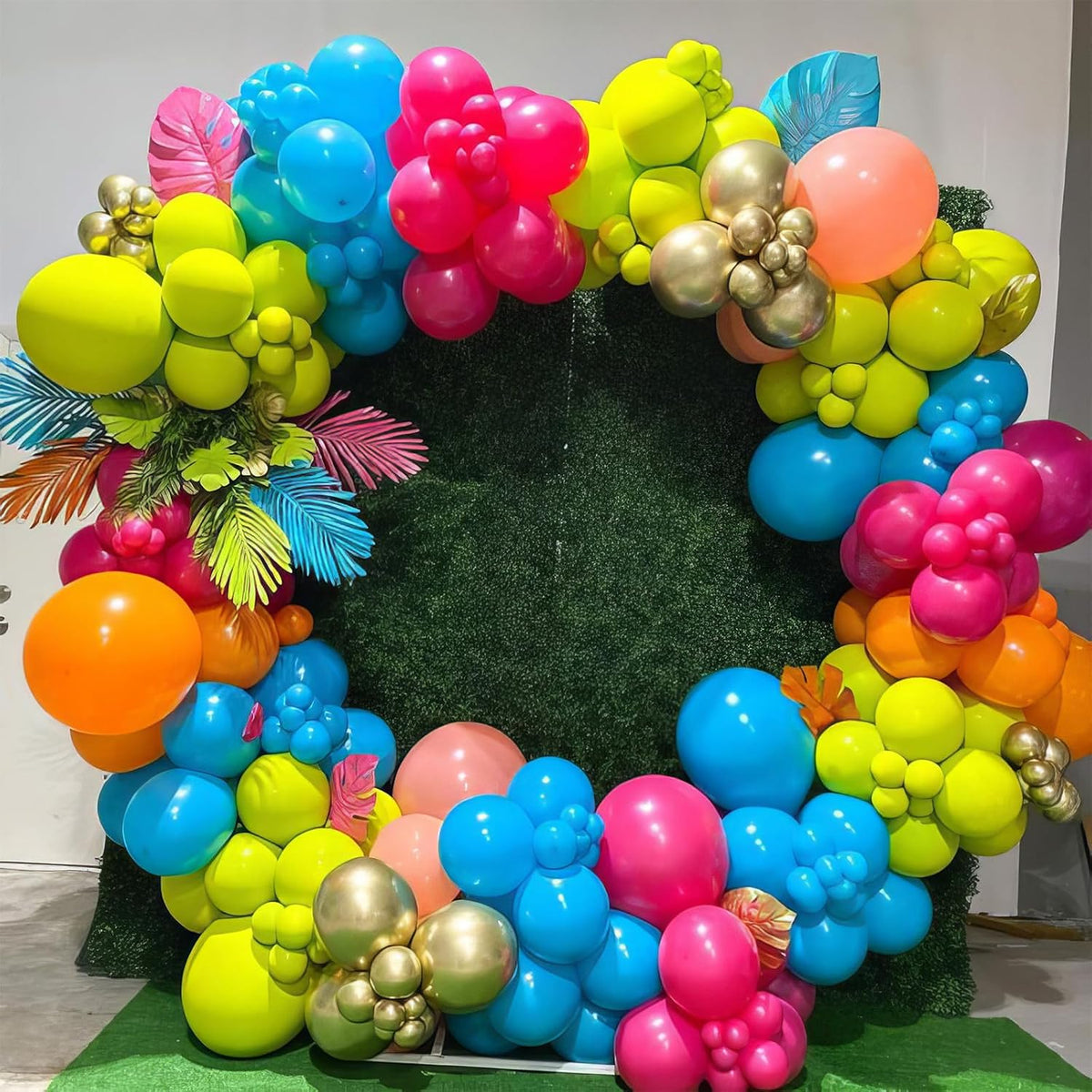 Multicolor Rainbow Balloons, Multicolor Balloons Light Blue Yellow Dark Green Purple Orange Red