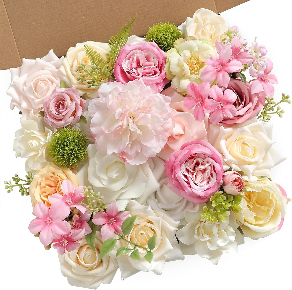 Serra Flora Artificial Flowers Combo Box Set for DIY Wedding Bouquets Centerpieces Arrangements