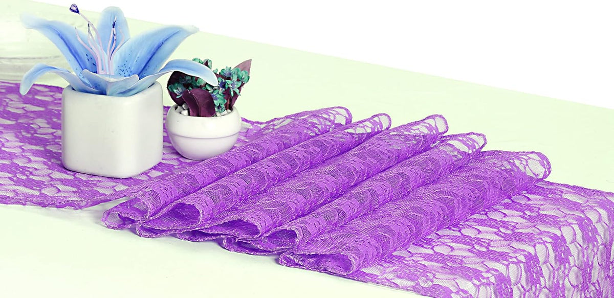 MDS Pack of 12 Wedding 12 x 108 inches Satin Table Runner for Wedding, Decorations for Birthday