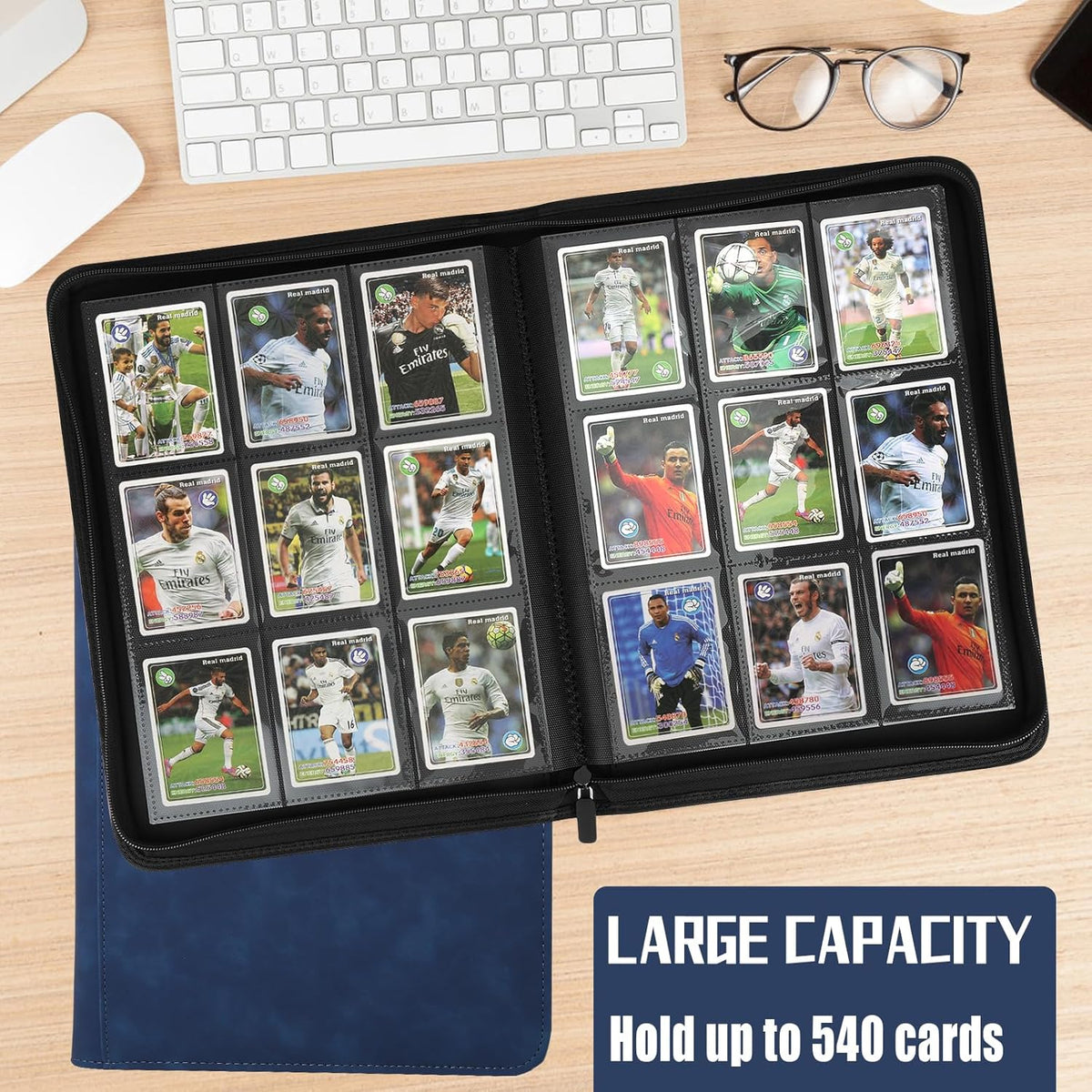 9 Pocket Card Binder,540 Pocket Trading Card Binders,Loading Pocket Collectible Card Album for MTG
