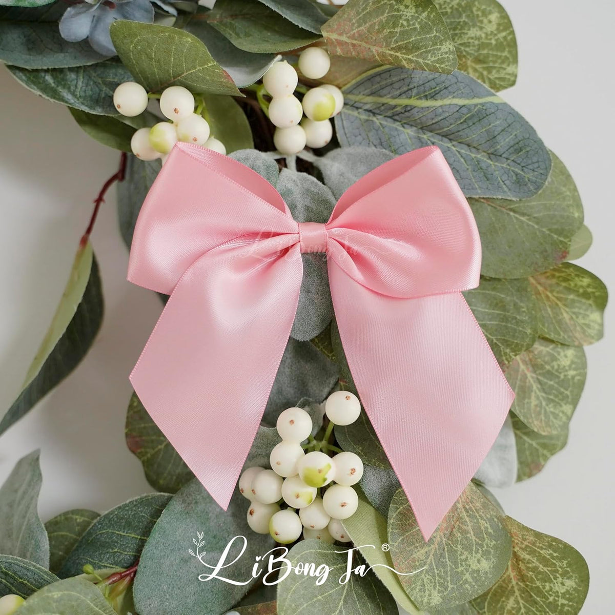 5'' Pink Bow Party Decorations Satin Bows, Twist Tie Bows for Treat Bags, Cake Pops, Pre-Tied Bow