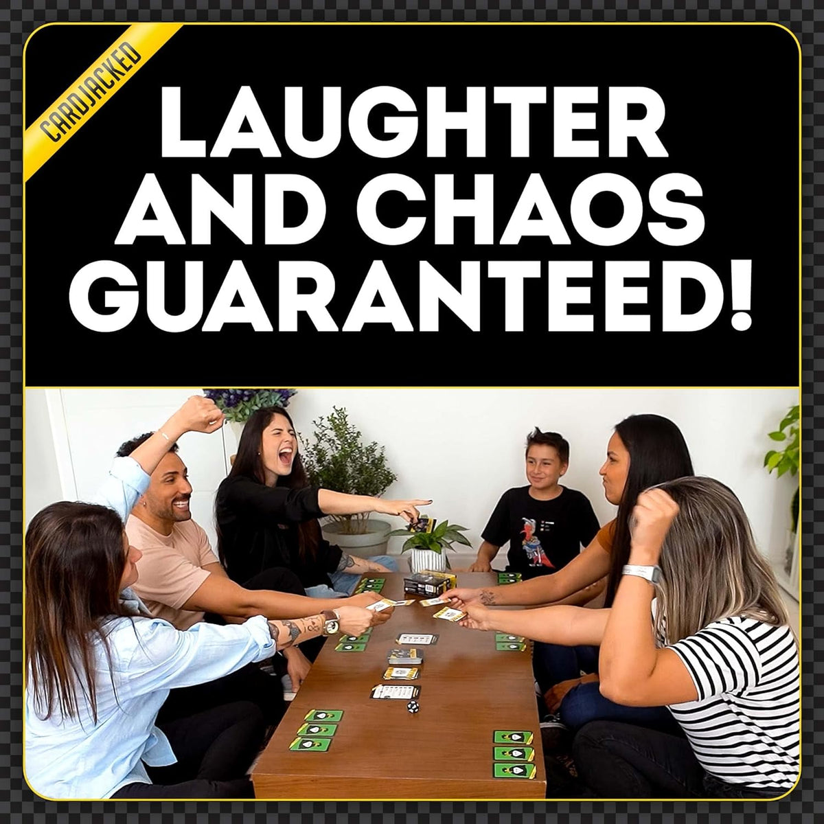 CARDJACKED Party Game – 4-10 Players, Ages 8+, 20+ Minutes – Family-Friendly Strategy for Kids