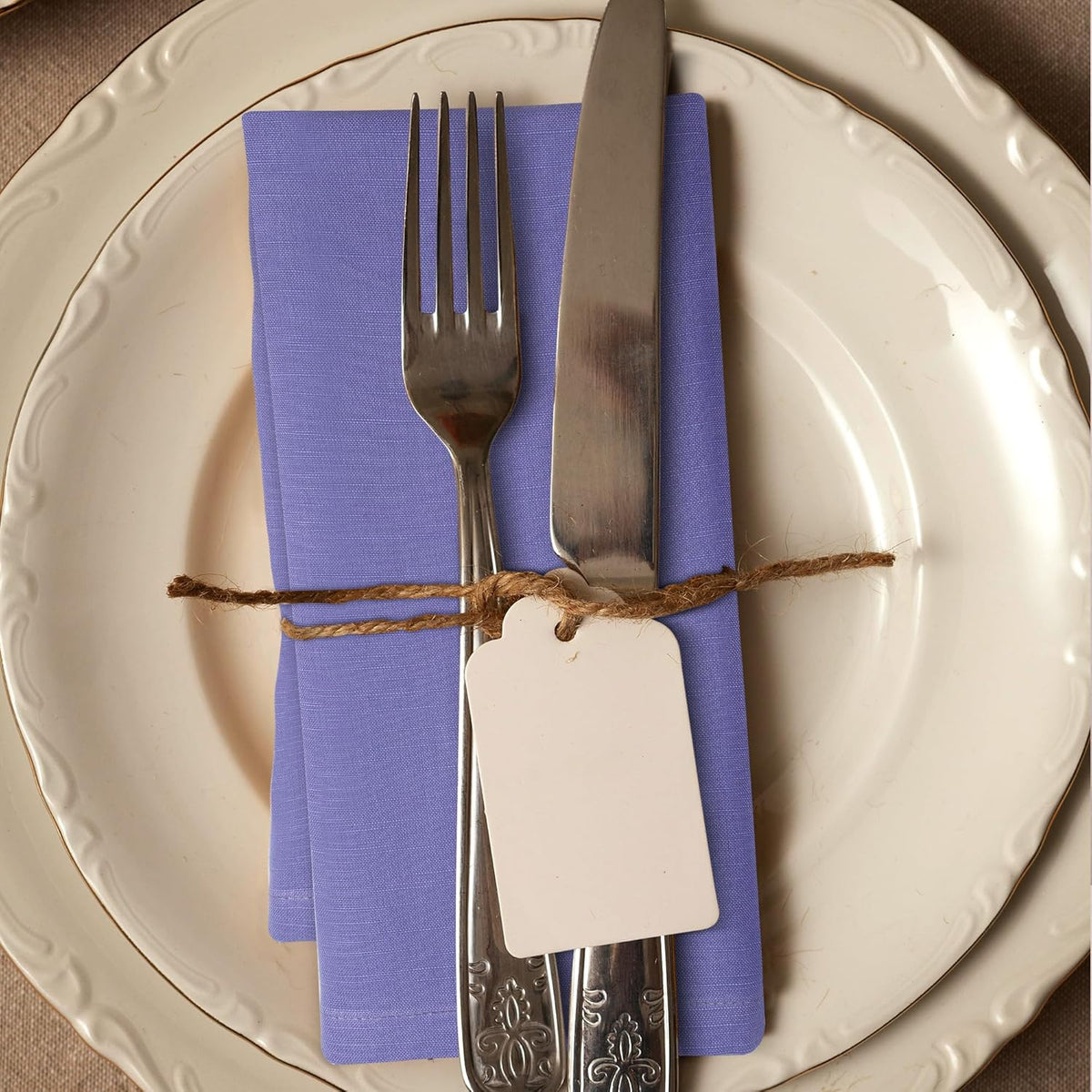 Urban Villa Easter Dinner Napkins Solid Lilac Color Cloth Napkins (Set of 12) Oversized 20x20