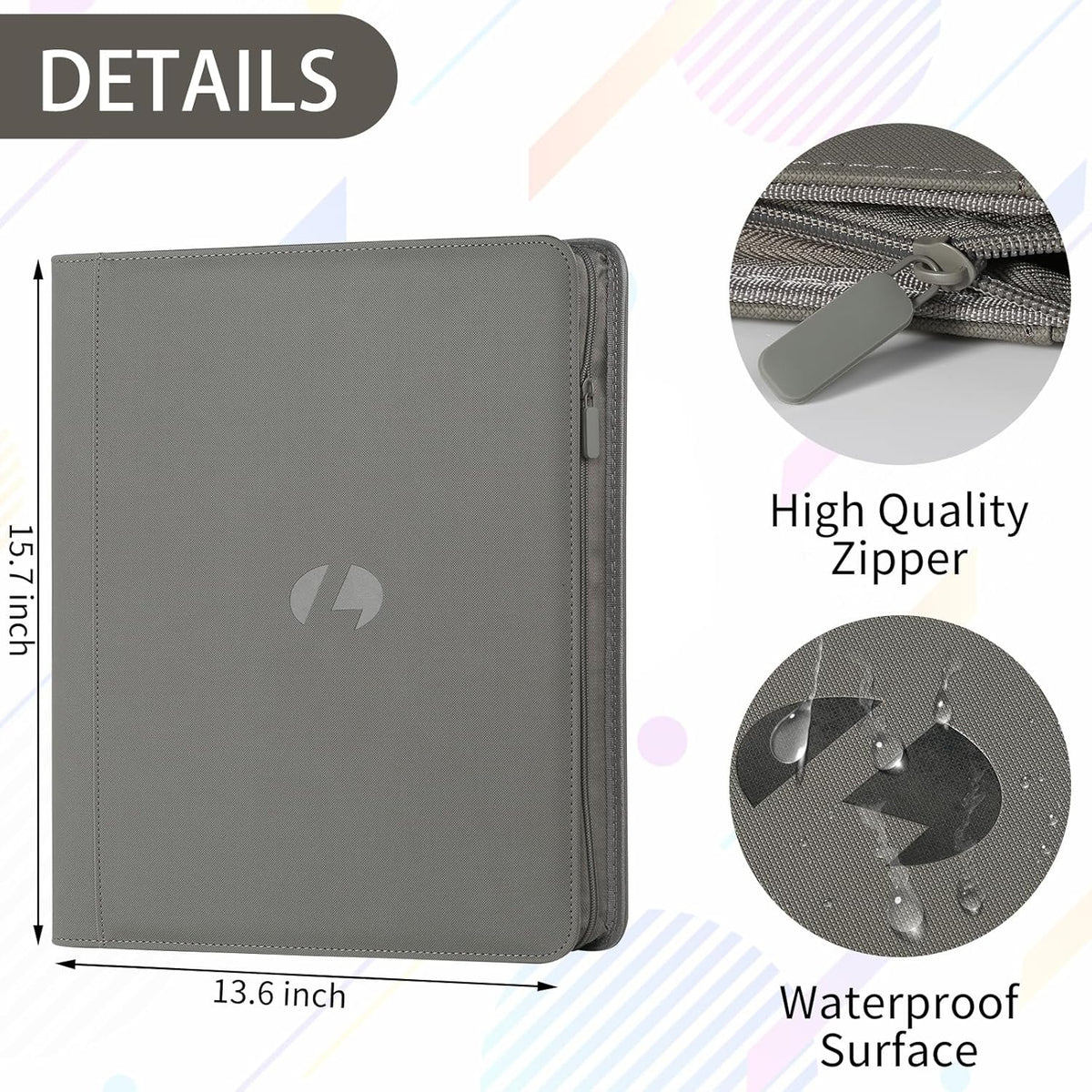Toploader Binder,Holds 288 Toploaders,9 Pocket Double-Sided Top Loader Binders with Sleeves for 3 x