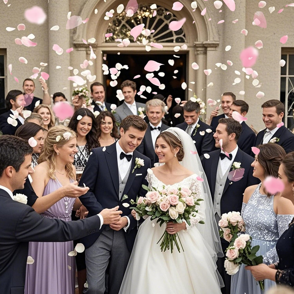 3.5 Oz Dried Rose Petals Wedding Biodegradable Petals, Natural Preservation Real Flower Petals