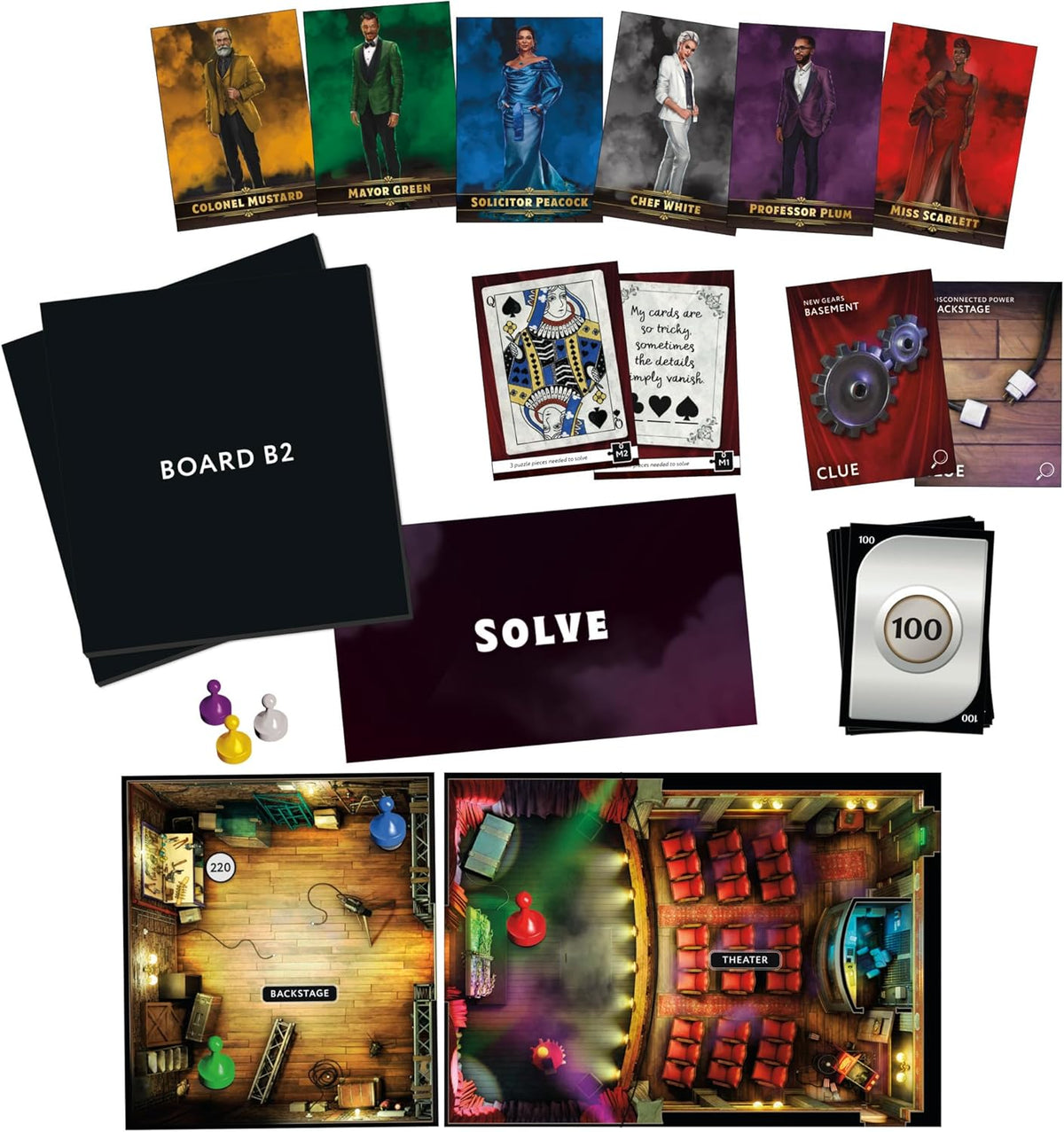 Clue Escape: The Illusionist’s Club Board Game | Escape Room Family Game | 1-Time Solve Mystery |