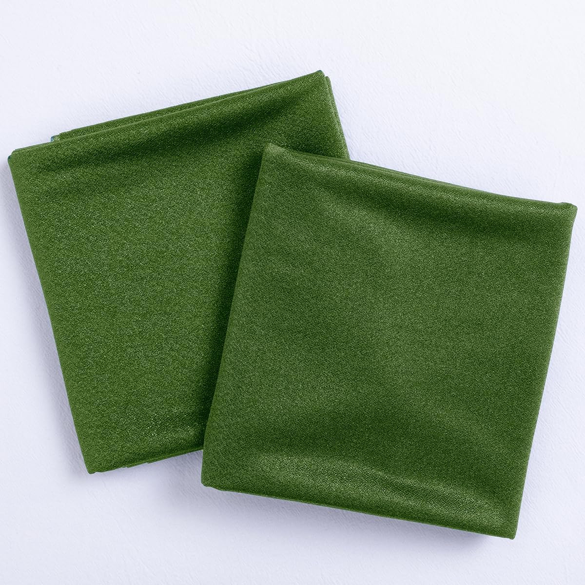 Socomi Olive Green Wedding Arch Draping Fabric 29" x 20Ft 2 Panels Sheer Outdoor Curtain Drapes