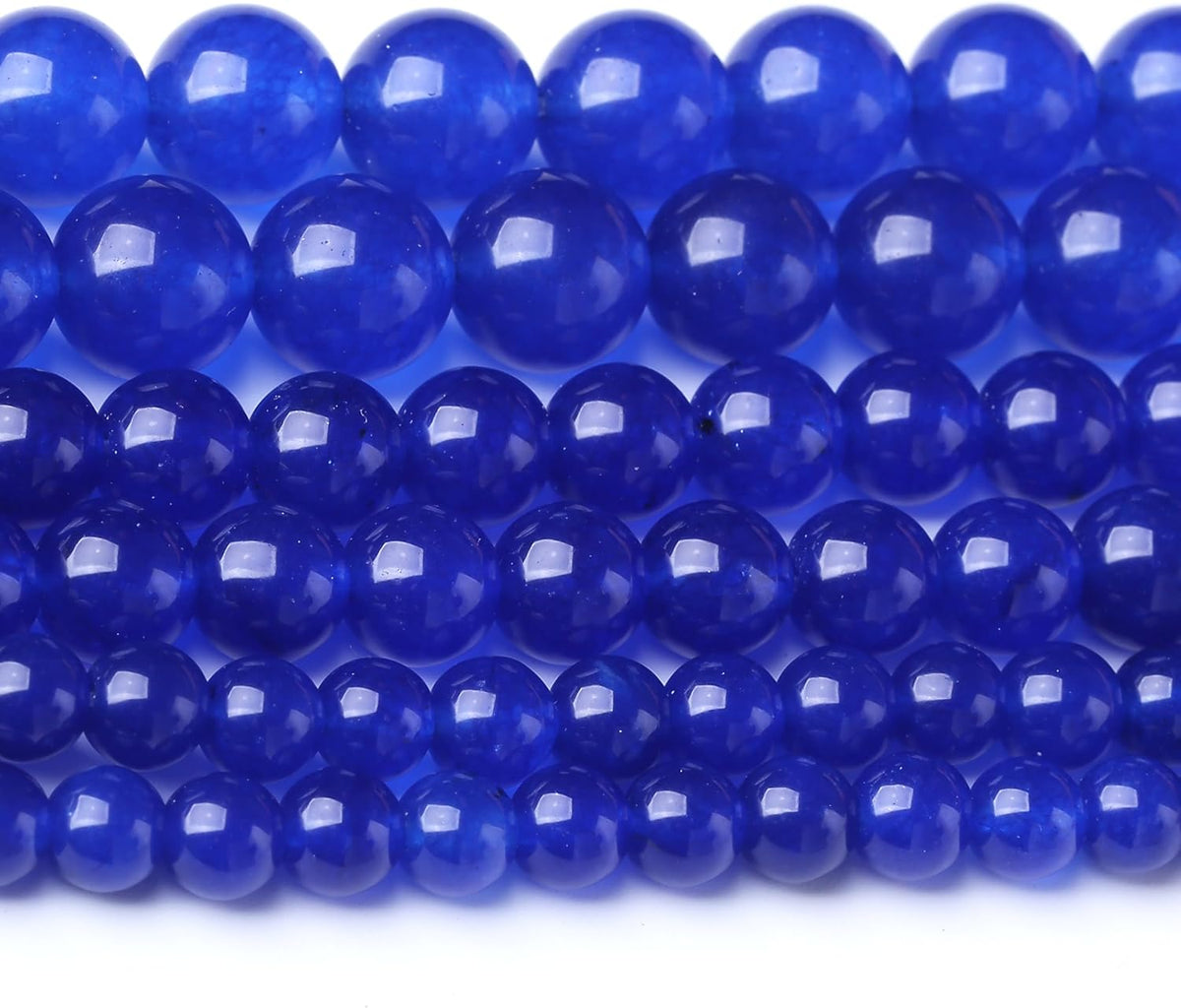 Mysterious Blue Chalcedony Stone Beads Gemstone Round Crystal Energy Jade Beads Stone Beads for