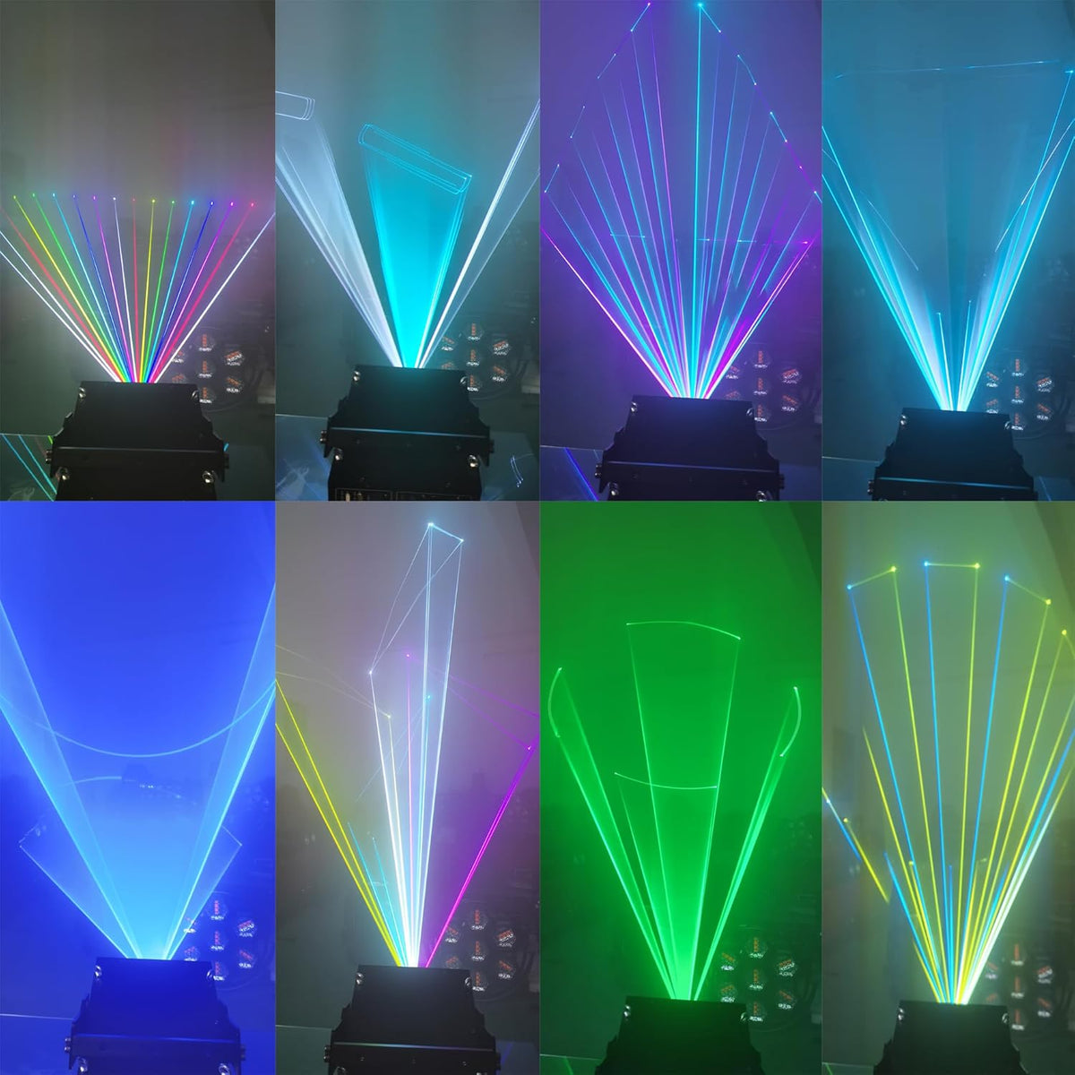 JUNMAN 10W RGB Full Color Animation Stage Light DJ Disco Beam Stage Lights for Party Wedding Event