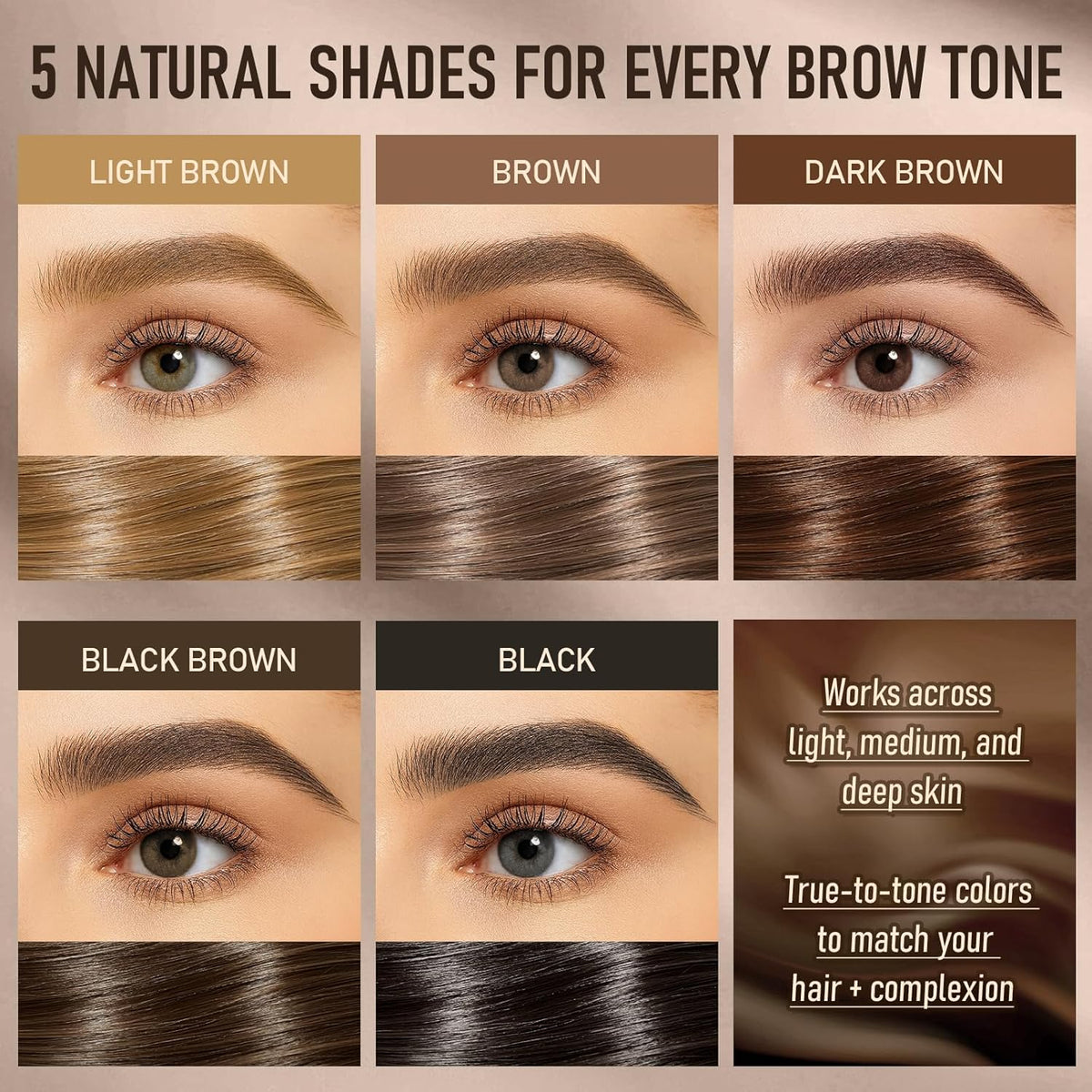 Dual-Ended Microblading Eyebrow Pencil for Women, 2 in 1 Liquid Eyebrow Pencil with Curved Tip and