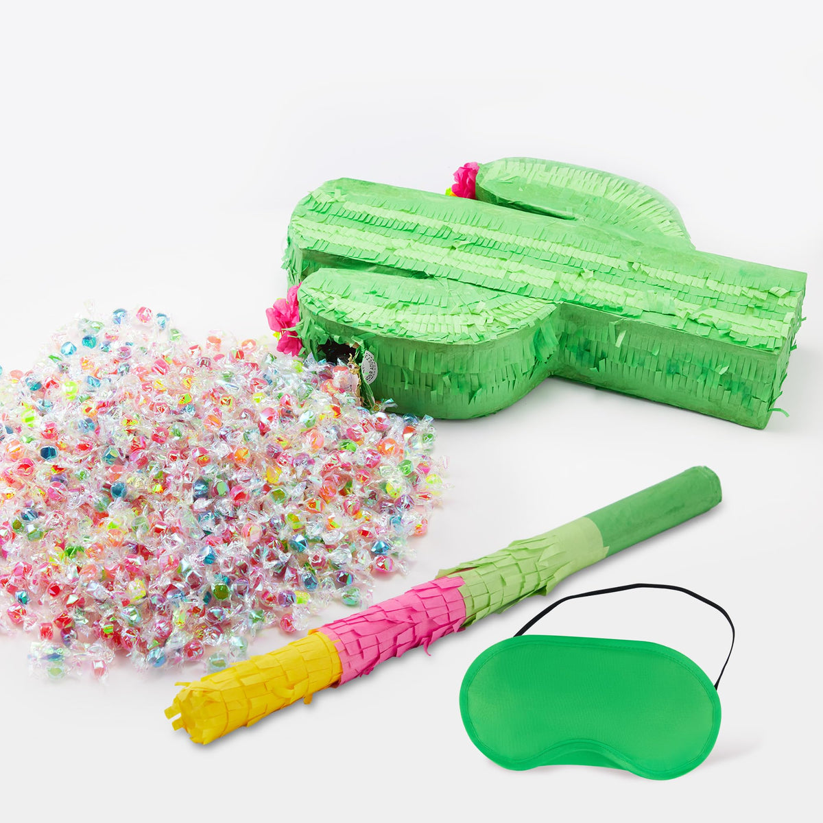 Cinco De Mayo Cactus Pinata for Kids Birthday Party, (16.75x11.25x3 in.) for Fun Fiesta Taco Party