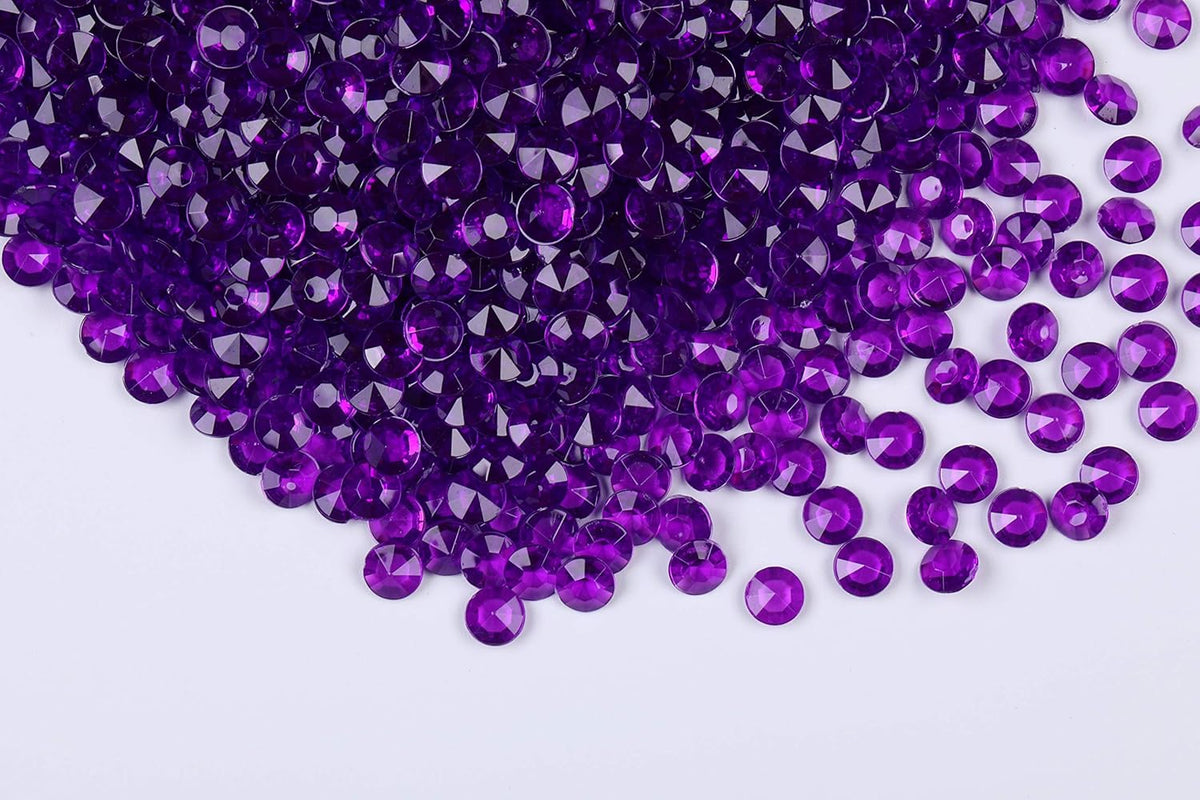 2000pcs Platic Acrylic Gems Fake Acrylic Diamonds Vase Filler Beads Faux Diamond Crystals Jewels