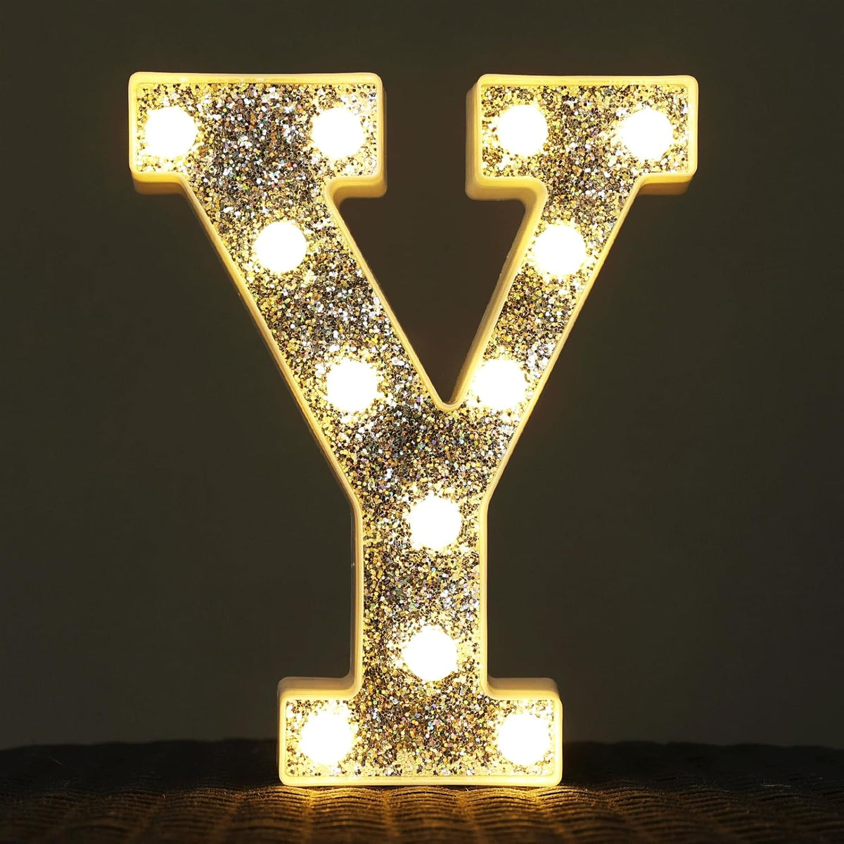 NW LIGHT Marquee Light Letters for Table Decorations, Glitter Light Up Signs for Prom, Events, or