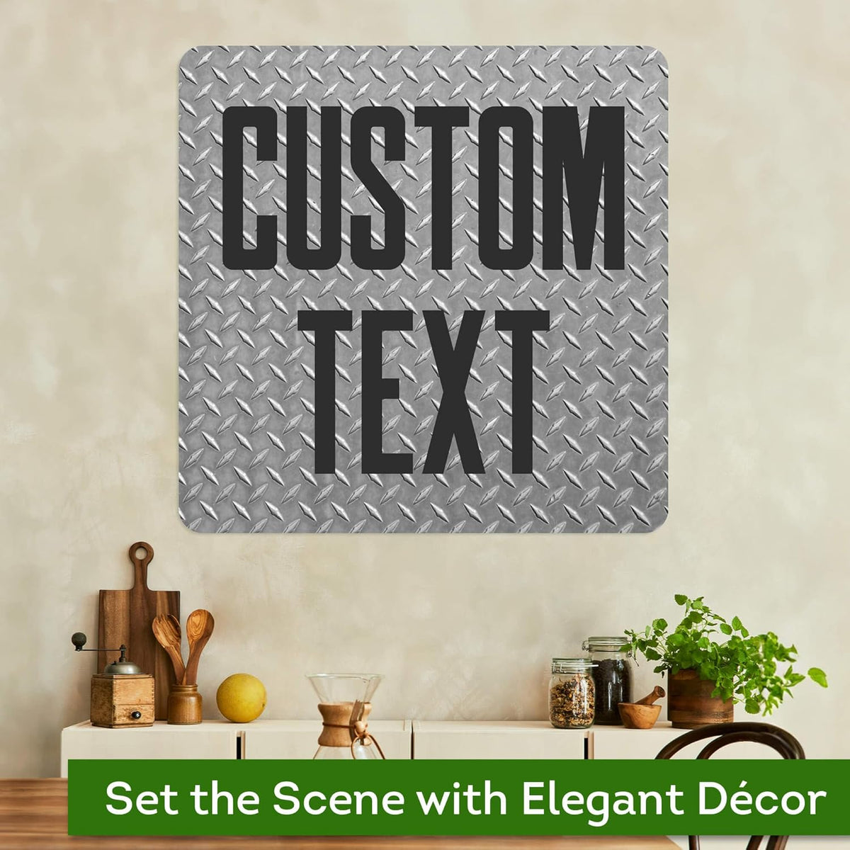 Custom Sign, Custom Street Sign, 11 Font Colors, 13 Font Styles, 4 Hole Options, 22 Sizes, 30x30