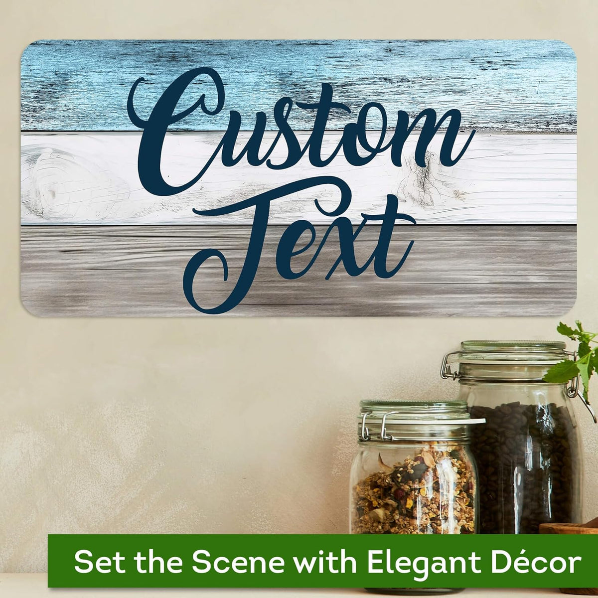 Custom Sign, Custom Street Sign, 11 Font Colors, 13 Font Styles, 4 Hole Options, 22 Sizes, 6x12