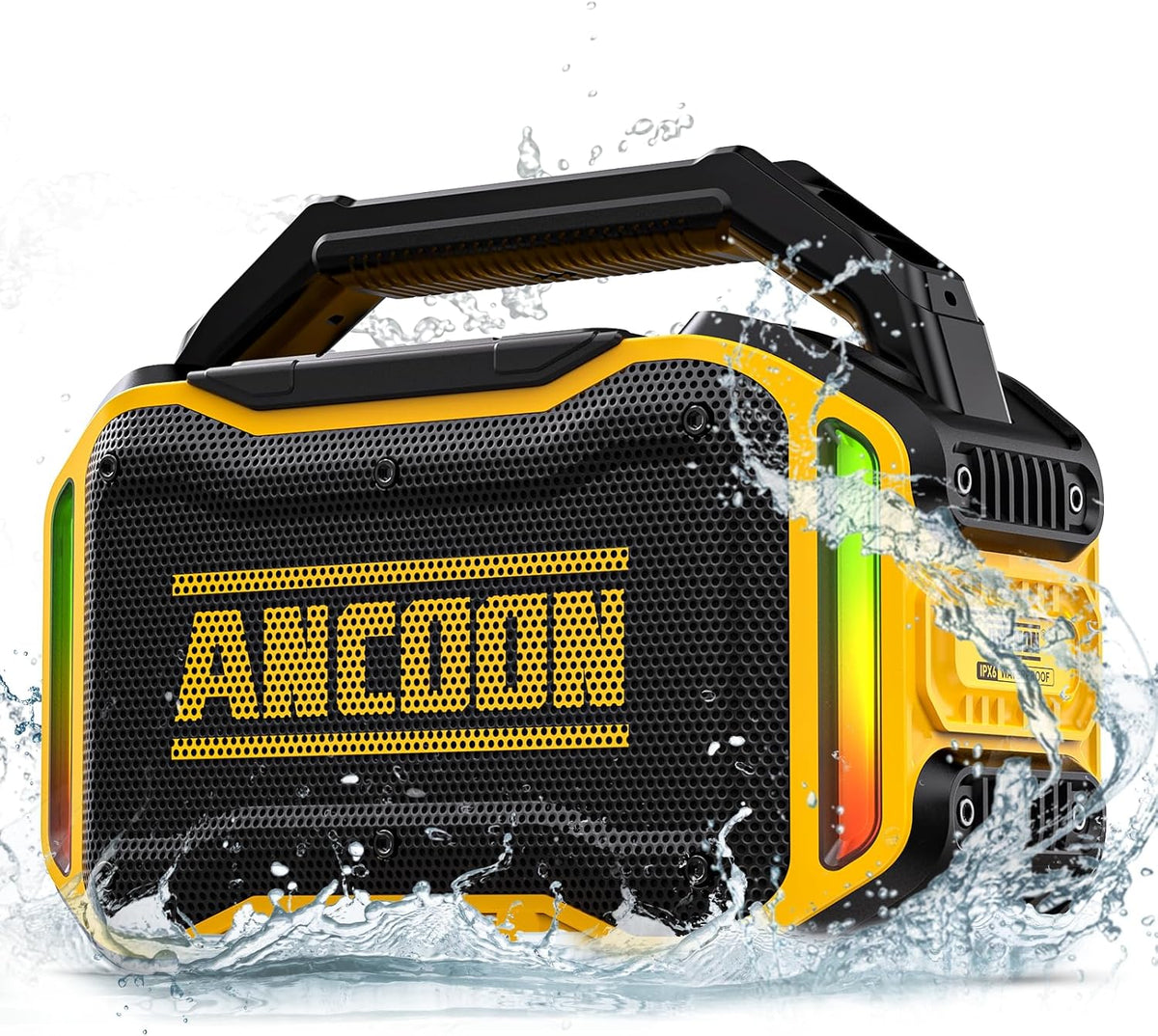 Speakers Bluetooth Wireless: 80W(Peak) Loud Speaker with Bass, 20H Playtime, IPX6 Waterproof, Large