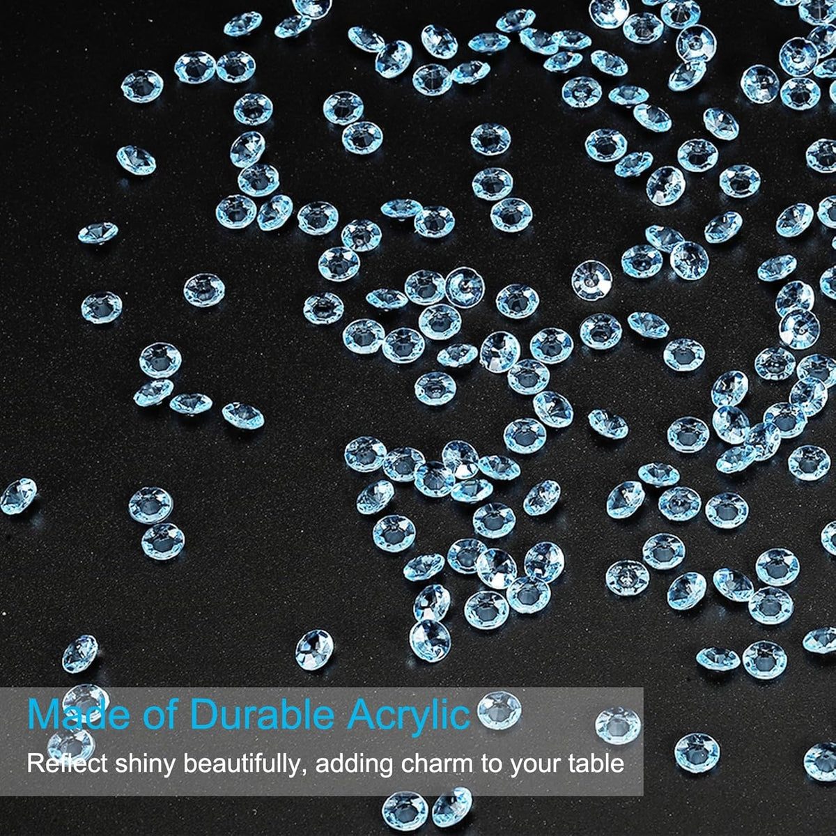 PATIKIL 4000 Pcs Wedding Table Scatter Confetti Crystals 6mm Acrylic Diamonds Vase Fillers Gems for
