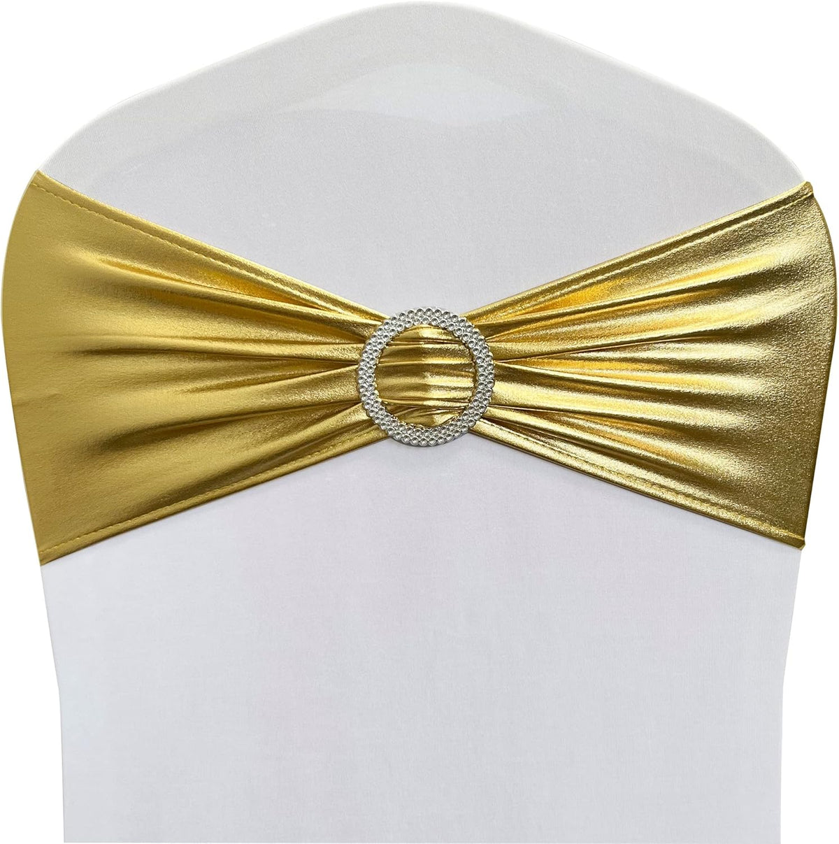 Spandex Chair Sashes Bands 30PCS Stretch Chair Ties Bows with Buckle Slider for Wedding Party
