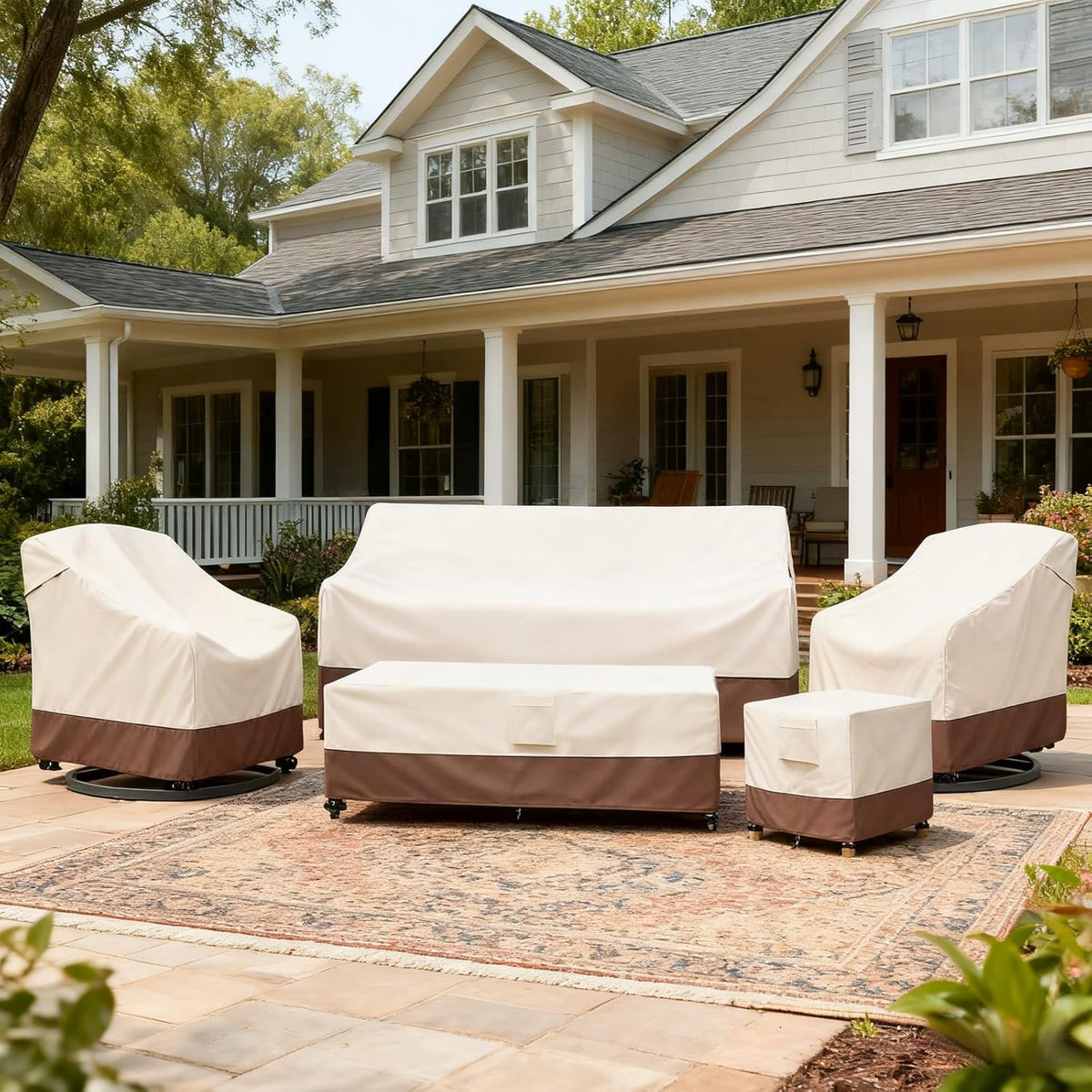 Outdoor Swivel Chair Cover 2 Pack,Outdoor Furniture Patio Chair Covers Waterproof Clearance,(33"W x