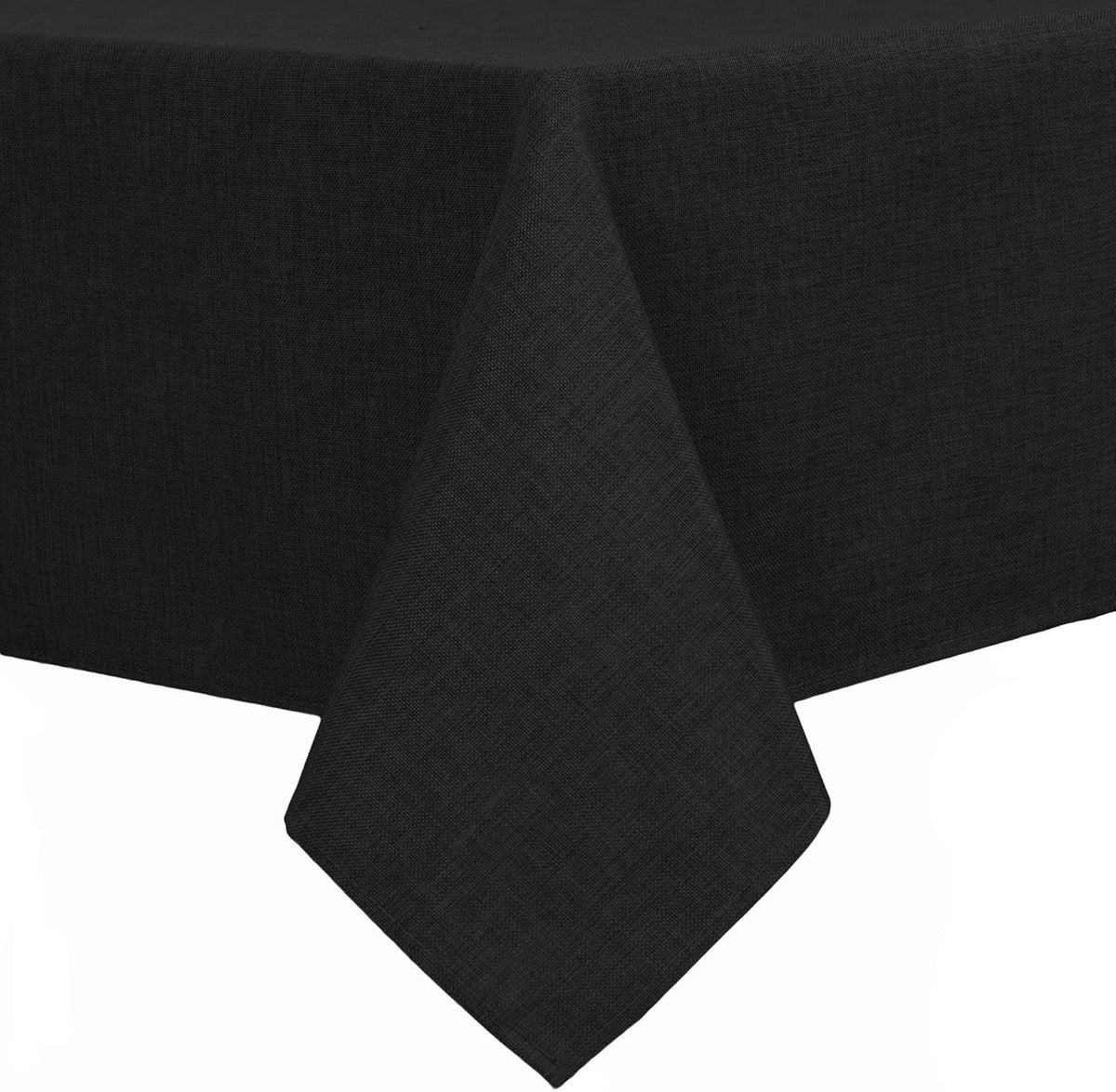 Hiasan Faux Linen Square Tablecloth - Wrinkle and Stain Resistant Washable Table Cloth for Kitchen