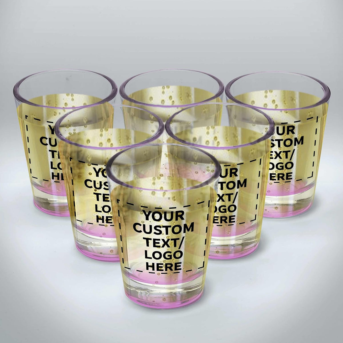 Custom Shot Glasses 1.75 oz. Set of 100, Personalized Bulk Pack - Great for Wedding Favors