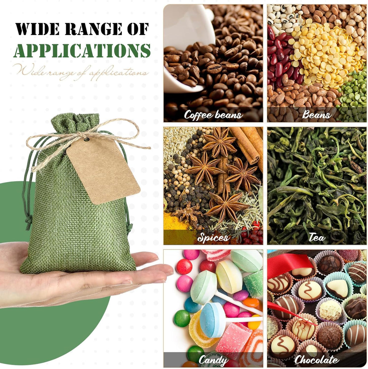 Woanger 100 Pcs Burlap Gift Bags with 100 Pcs Kraft Paper Gift Tags Drawstring Favor Bulk Burlap