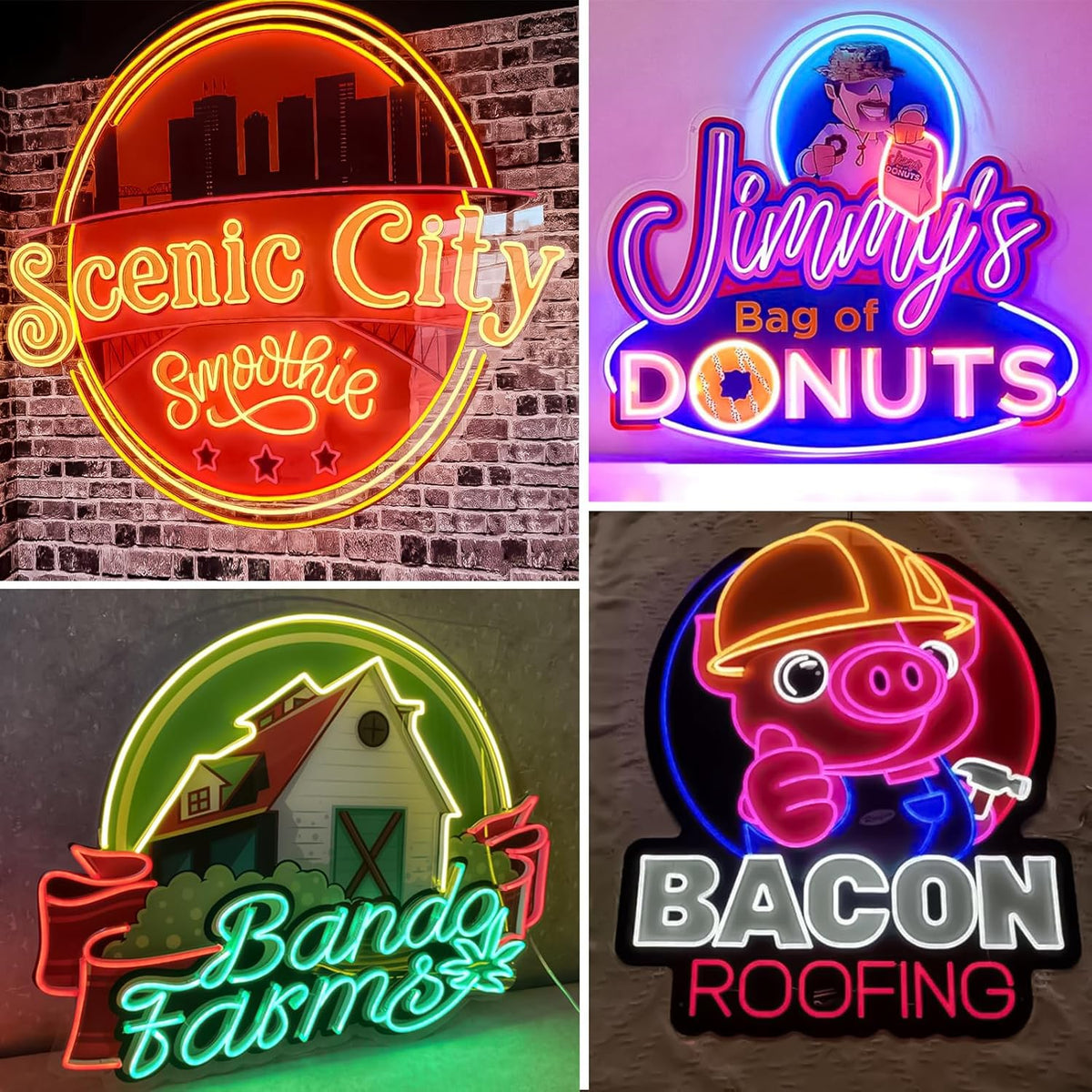 Custom Neon Sign, Personalized UV Printed LED Neon Sign LoGo Customizable for Business, Salon