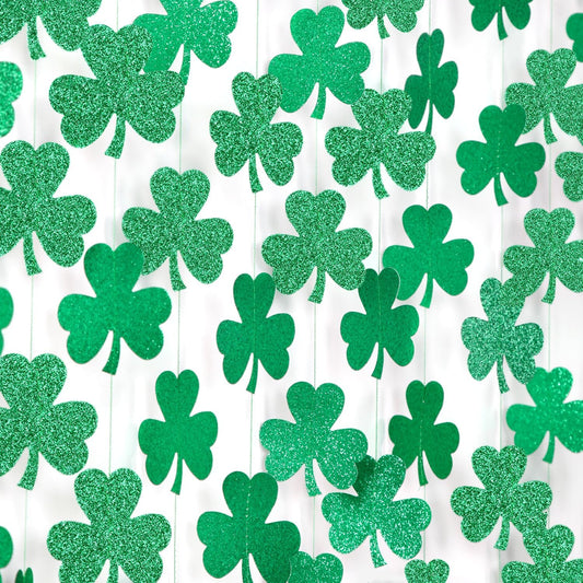 St-Saint Patricks-Day Decorations Shamrock Green-Garland - 35ft St. Patrick's Day Decorations