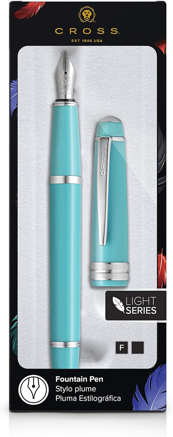 Cross Bailey Light Refillable Fountain Presented in a Everyday Gift Box - Medium Point, Black Ink