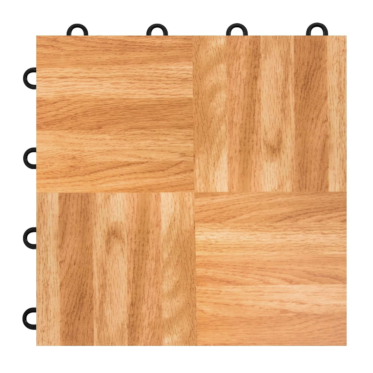 IncStores 3/8" Thick Snap Together Dance Flooring | 12"x12" Printed Vinyl Dance Floor for Practice