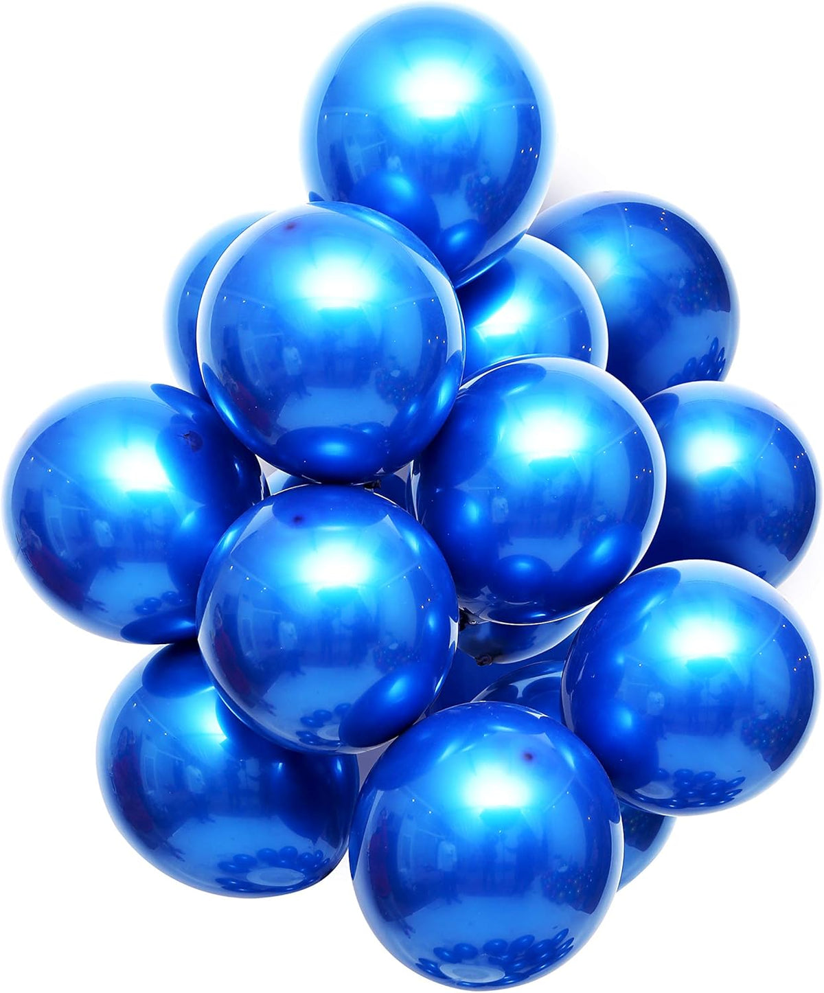 Metallic blue balloons 50 pcs 12 inches Royal blue balloons double layer blue balloons are more