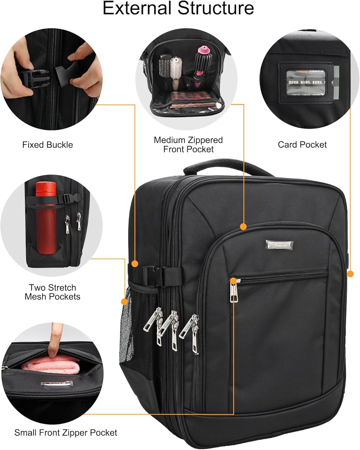 Makeup Backpack Extra Large Cosmetic Bags Professional Makeup Artist Bag Travel Train Case Storage