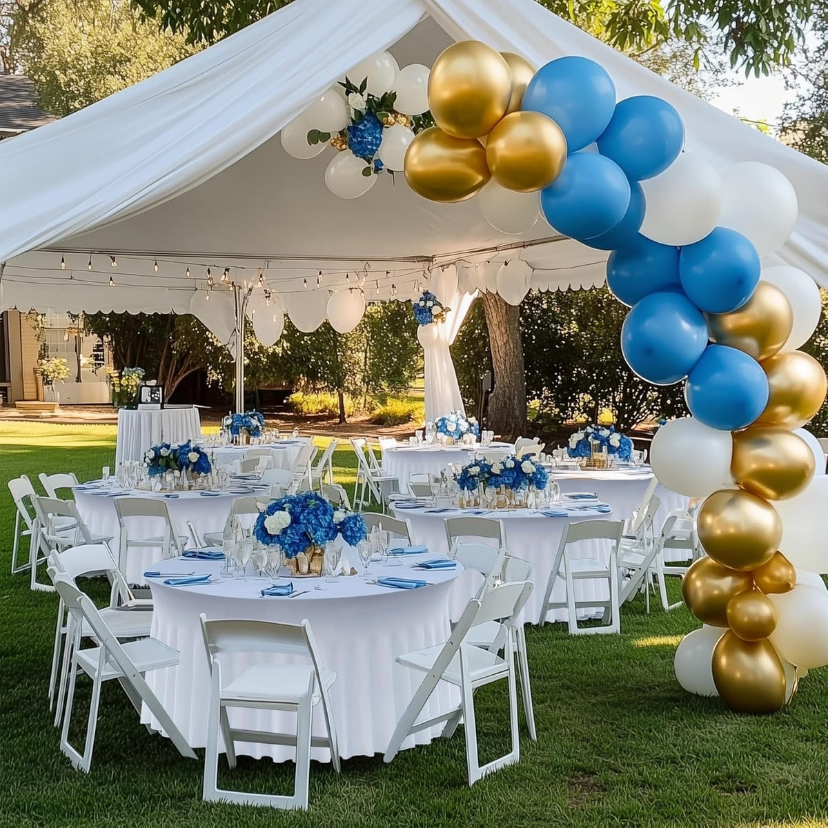 4 pk White Round Spandex Tablecloth for 60in Tables, Wrinkle Free Stretchy 120inch Fitted 5FT Table