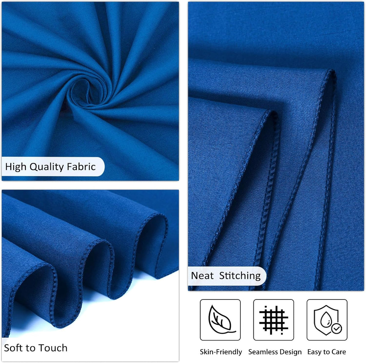 8 Pack Royal Blue Tablecloth 60 x 102 Inch Rectangular Tablecloths for 6 Foot Rectangle Tables
