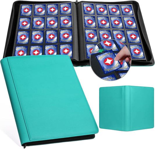 GEAoffice Premium 1000 Trading Card Binder, Large Side Loading 16 Pocket Card Collection Binder