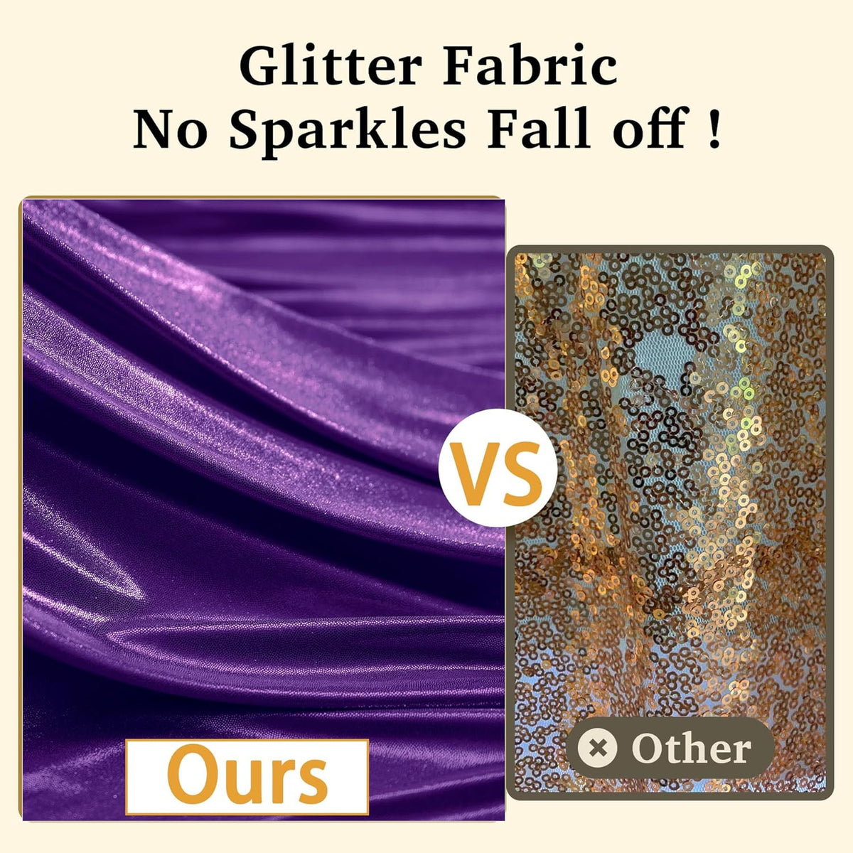20ftx10ft Purple Sequin Backdrop Curtain Panels for Parties, 4 Panels Wrinkle Free Glitter Photo