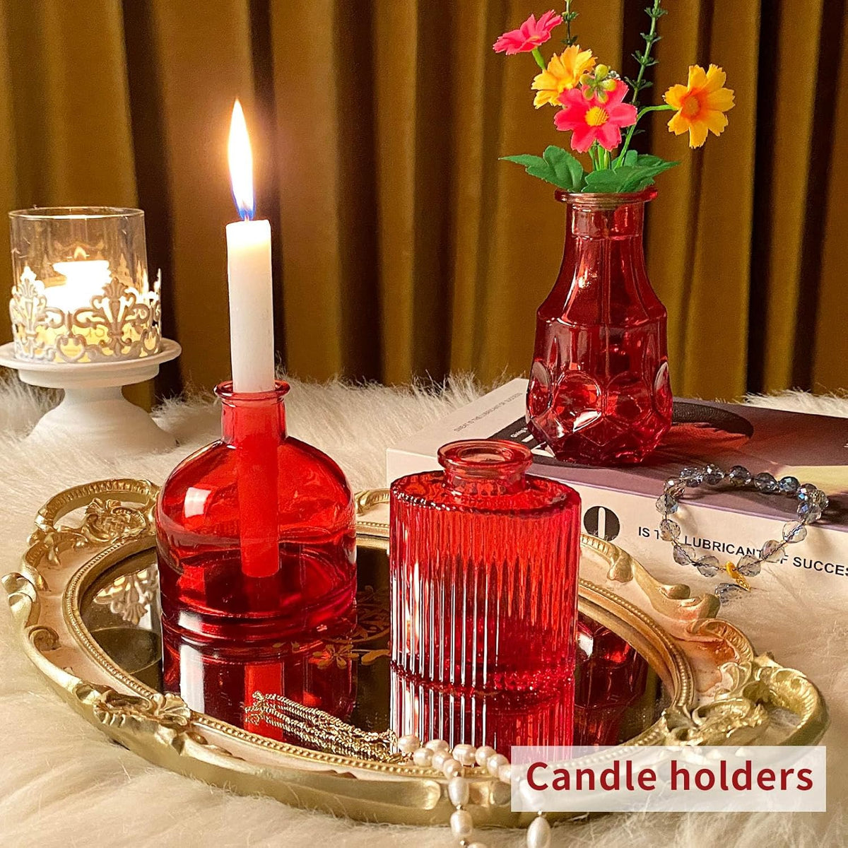 Glass Bud Vases Set of 30 pcs for Wedding,Home Decor,and Events,Mini Vases for Centerpieces and