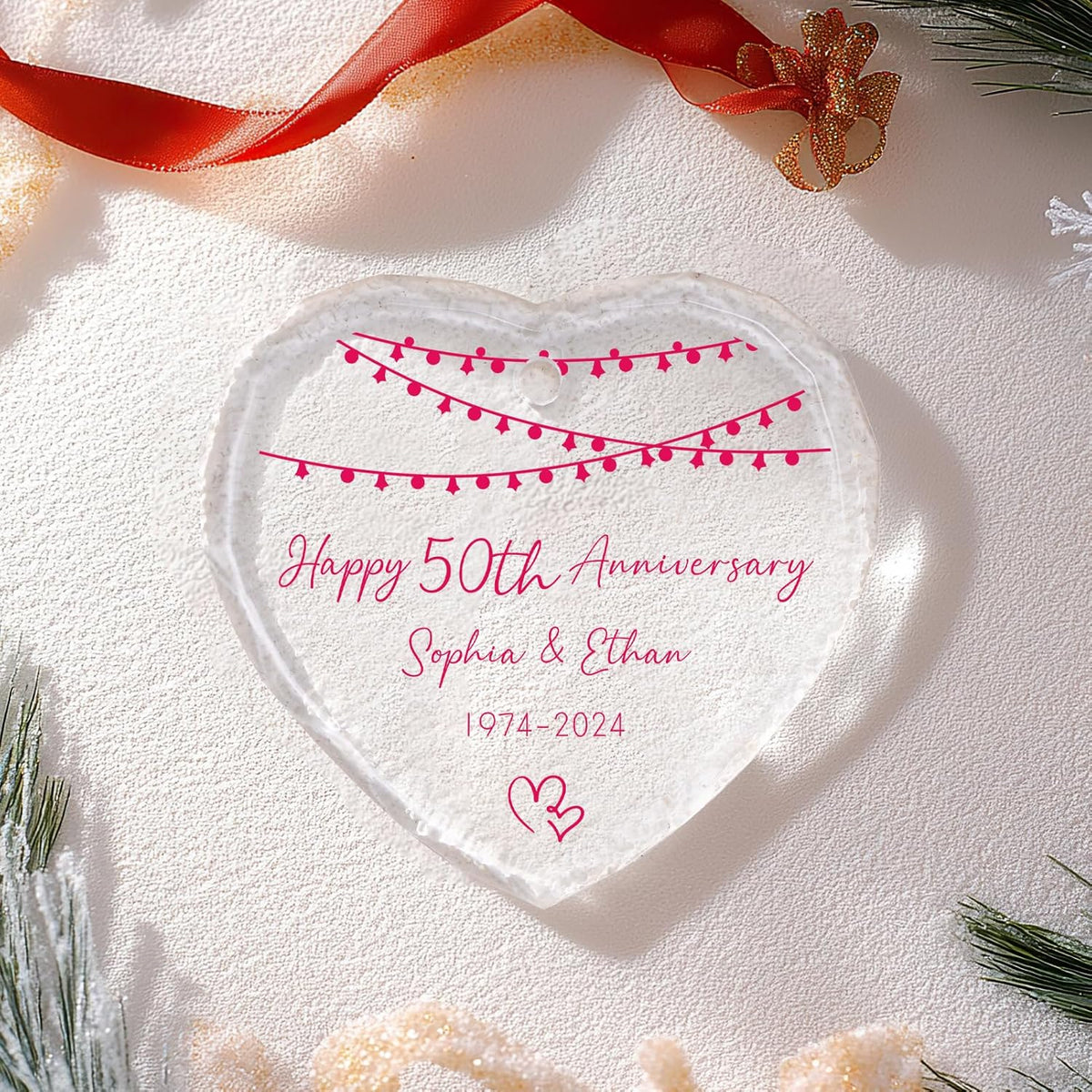Personalized Christmas Ornaments 2025 for Couples, Wedding for Grandparents, Custom Wedding