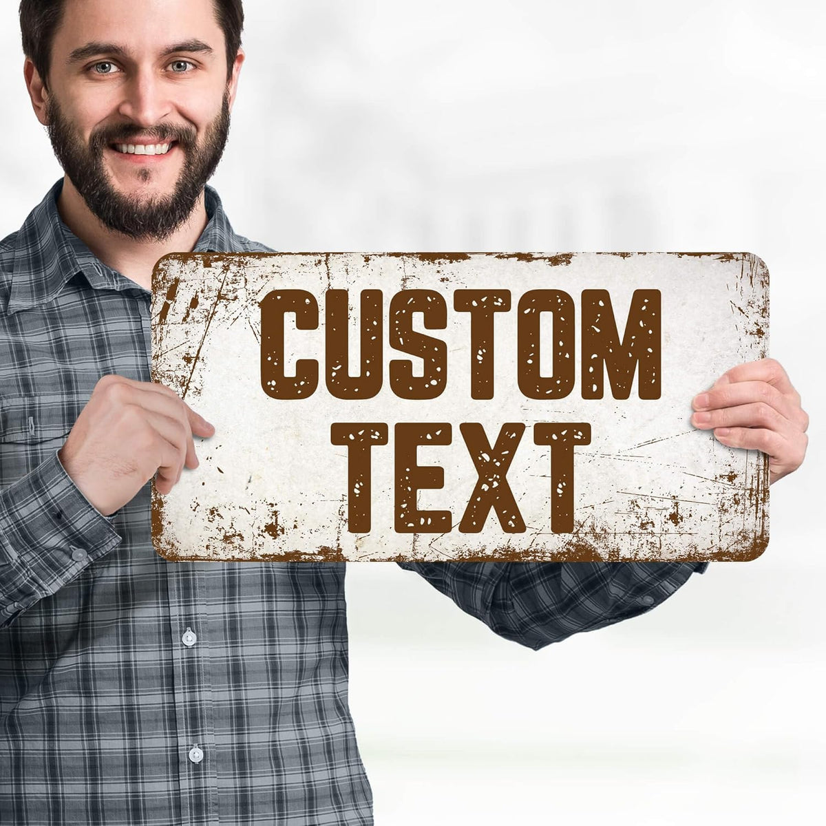 Custom Sign, Custom Street Sign, 11 Font Colors, 13 Font Styles, 4 Hole Options, 22 Sizes, 9x18