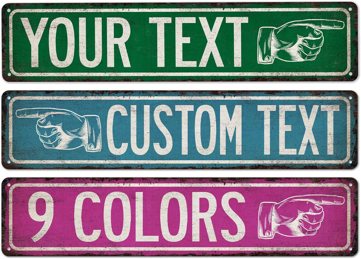 Custom Sign Customizable Sign Directional Sign This Way Sign - Made In USA - Street Signs For