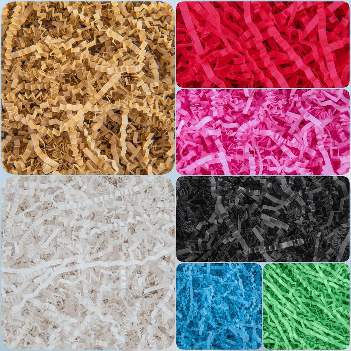 Caleihd Crinkle Cut Paper Grass Filler for Easter Christmas Wedding Birthday Bridesmaid Engagement