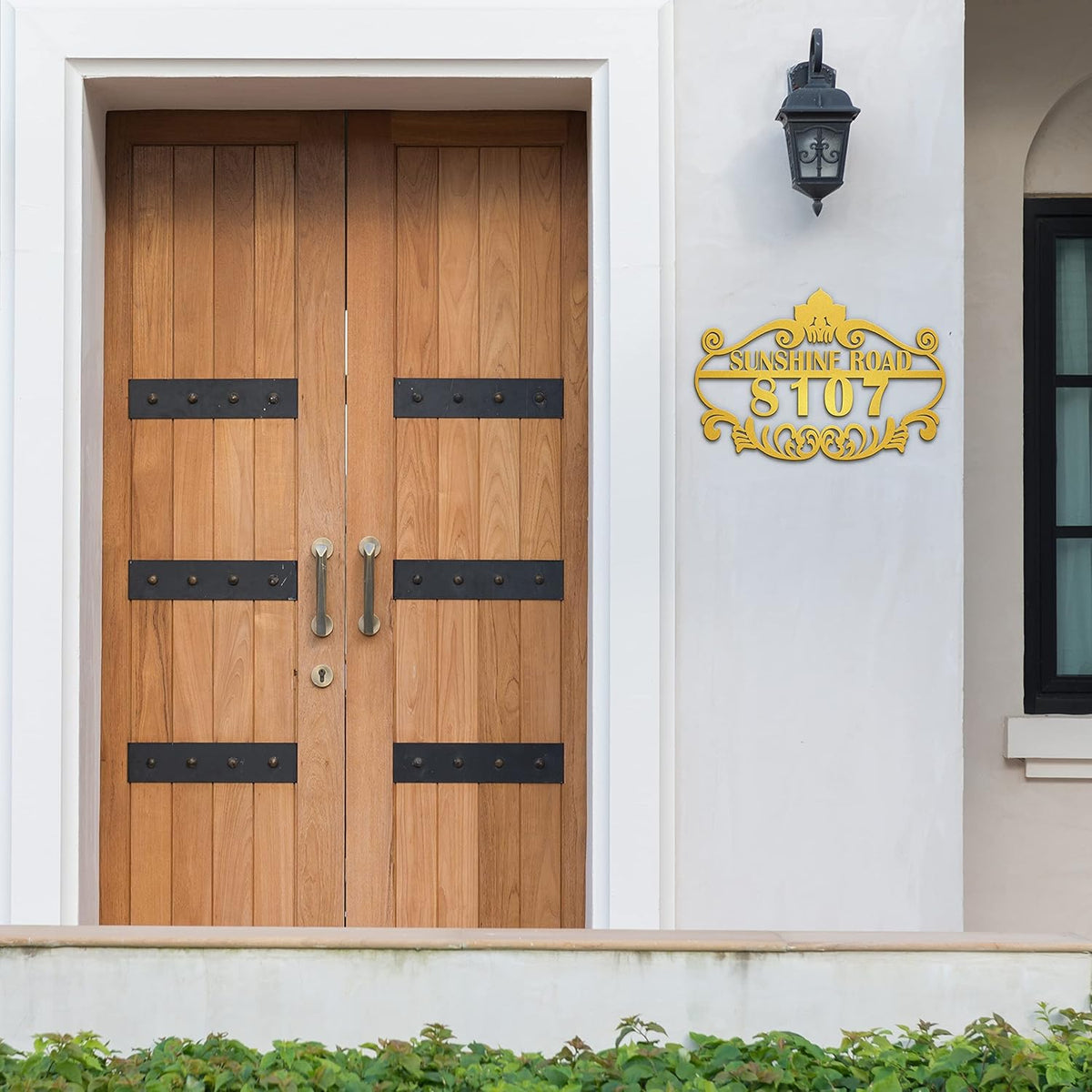 Personalized Vintage Styling Metal House Numbers for Outside - Custom Metal Address Sign - Address