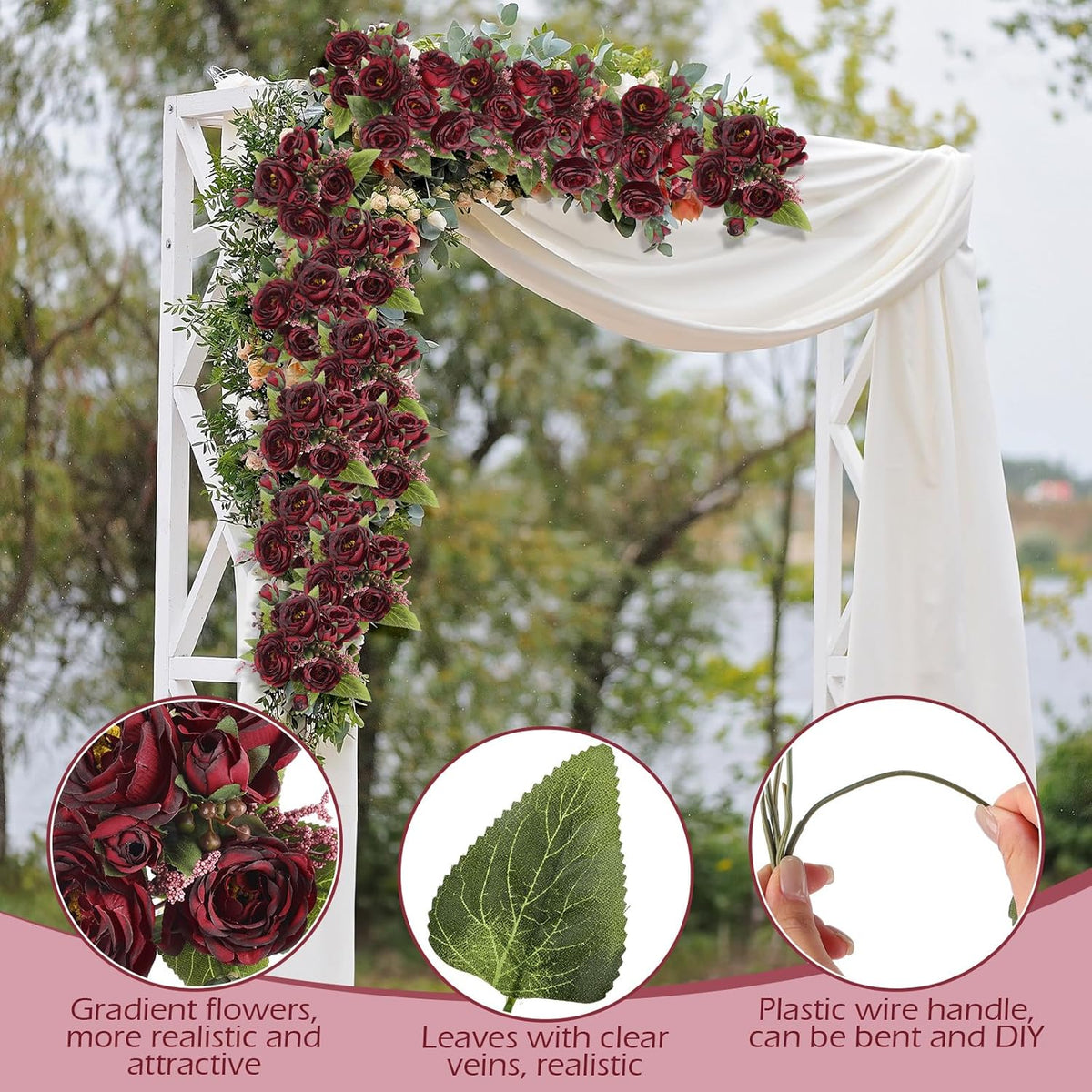 8 Bundles Artificial Peonies Flowers Boho Faux Flowers Arrangements Artificial Centerpiece Spring