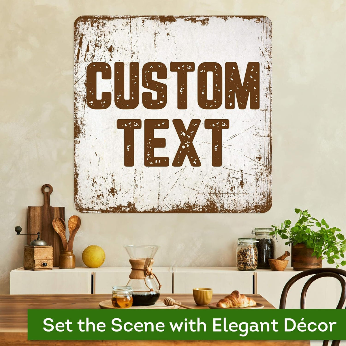 Custom Sign, Custom Street Sign, 11 Font Colors, 13 Font Styles, 4 Hole Options, 22 Sizes, 24x24