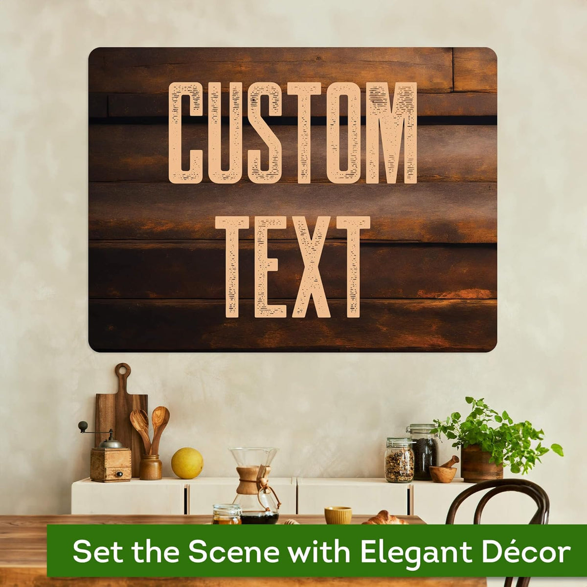 Custom Sign, Custom Street Sign, 11 Font Colors, 13 Font Styles, 4 Hole Options, 22 Sizes, 36x48